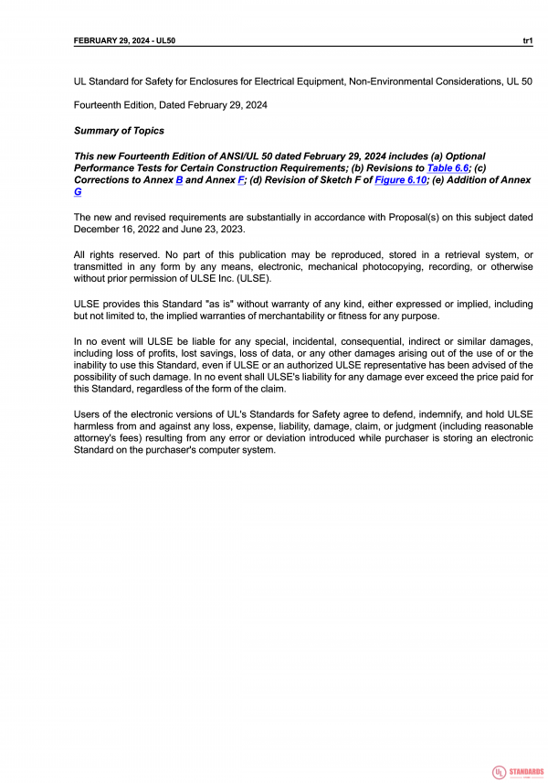 UL 50 PDF UL 50 PDF